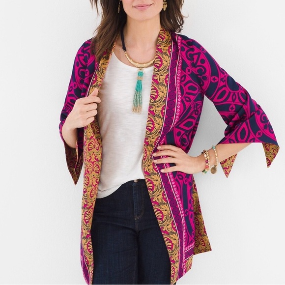 Chicos Kimono Duster - Picture 1 of 10